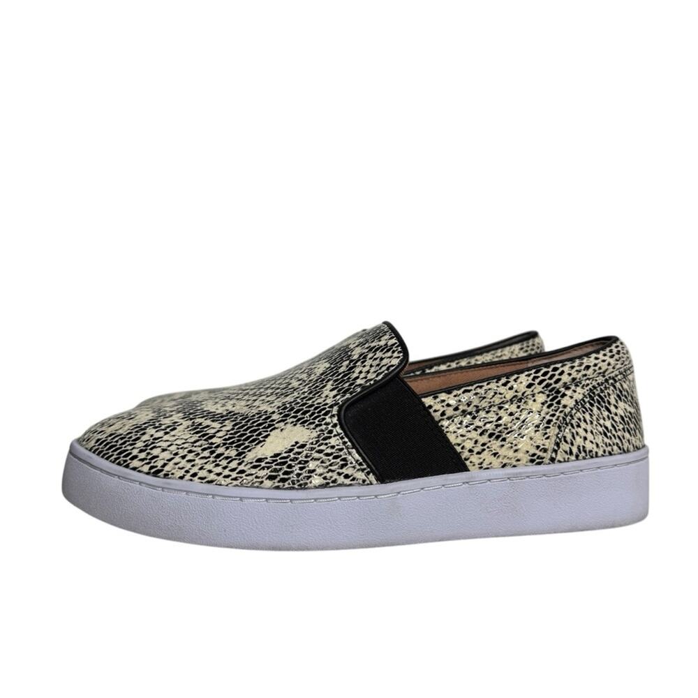 Vionic Demetra Snake Embossed Casual Leather Slip On Sneakers‎ Women’s Size 6